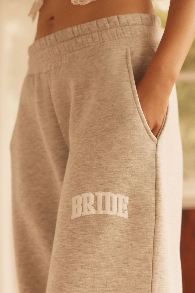 By Anthropologie Weddings Bride Embroidered Sweatpants #3