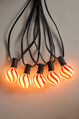 Terrain Stargazer Garden Lights, Set Of 10 Bulbs, Candy Cane