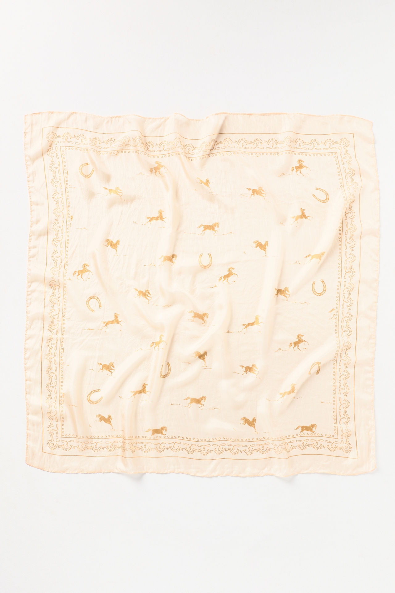 By Anthropologie Large Printed Silk Scarf