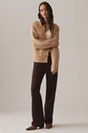 Flat White Stitched Cardigan Sweater