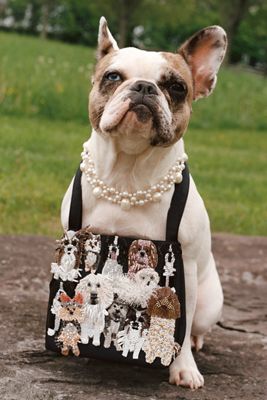 Susan Alexandra Barkin Beaded Shoulder Bag