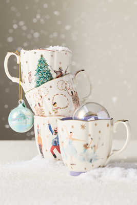 New York City Ballet Stoneware Mug In White