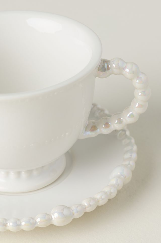 Perla Stoneware Espresso Cup and Saucer #1