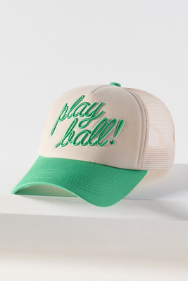 Worn/west Sport Phrases Trucker Hat In Green