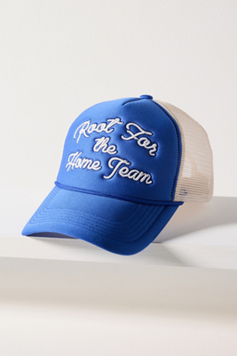 Worn/west Sport Phrases Trucker Hat In Blue