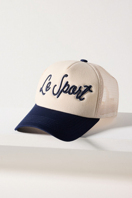 Worn/west Sport Phrases Trucker Hat In Blue