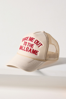 Worn/west Sport Phrases Trucker Hat In Red