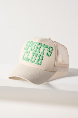 Anthropologie Worn/West Athletic Club Trucker Hat Worn/West Saint Barths Regata Club Patch Trucker Hat  main image 4