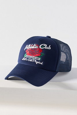 Anthropologie x Worn West Athletic Club Trucker Hat - Blue NWT Worn/West Game Day Trucker Hat | Anthropologie main image 3