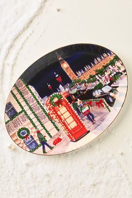 Holiday in the City Stoneware Platter
