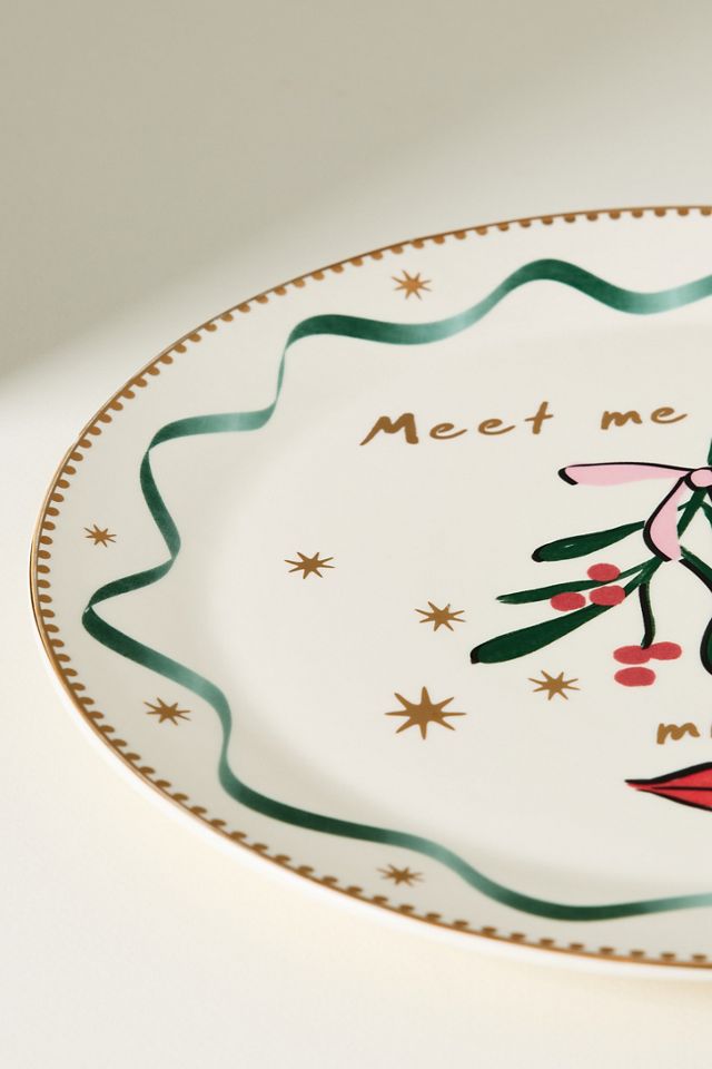 Caroline Mistletoe Stoneware Platter #2
