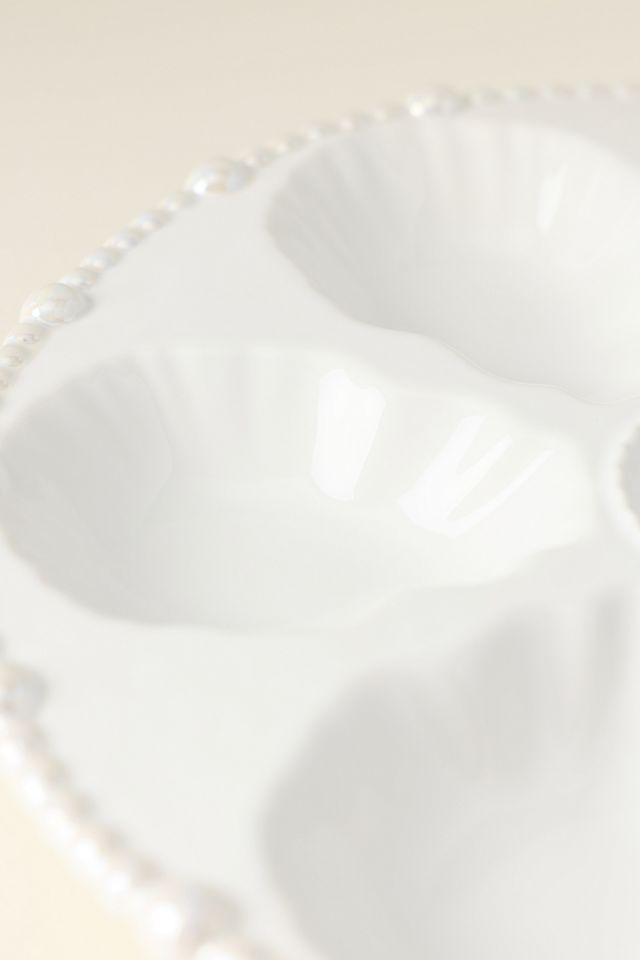 Perla Stoneware Oyster Plate #1