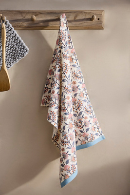 Terrain Gita Cotton Dish Towel, Blue In Blue