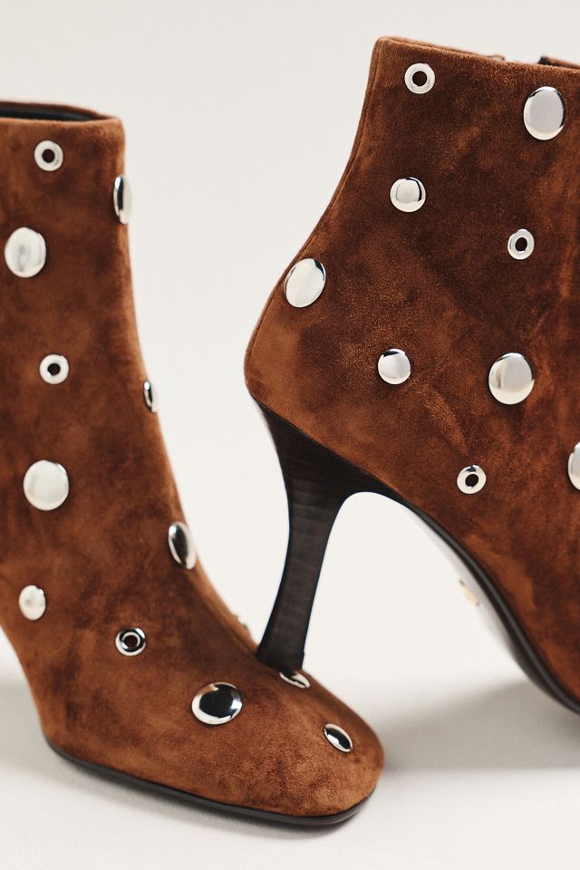 Lola Cruz Studded Grommet Ankle Boots #2