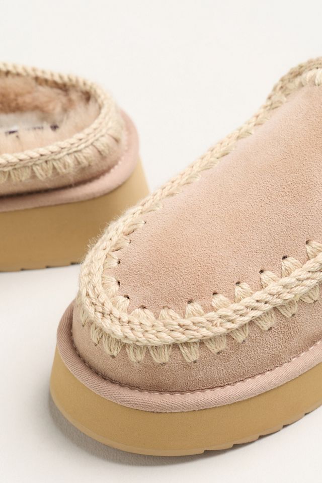 MOU Sheepskin Platform Clogs #2