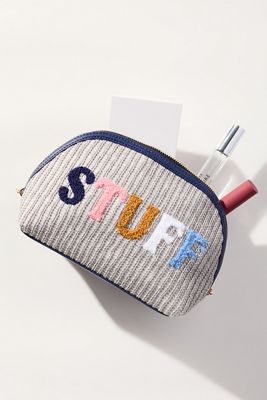 Shiraleah Stuff Knit Zip Pouch 