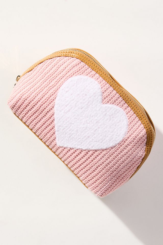 Shiraleah Heart Knit Zip Pouch #1