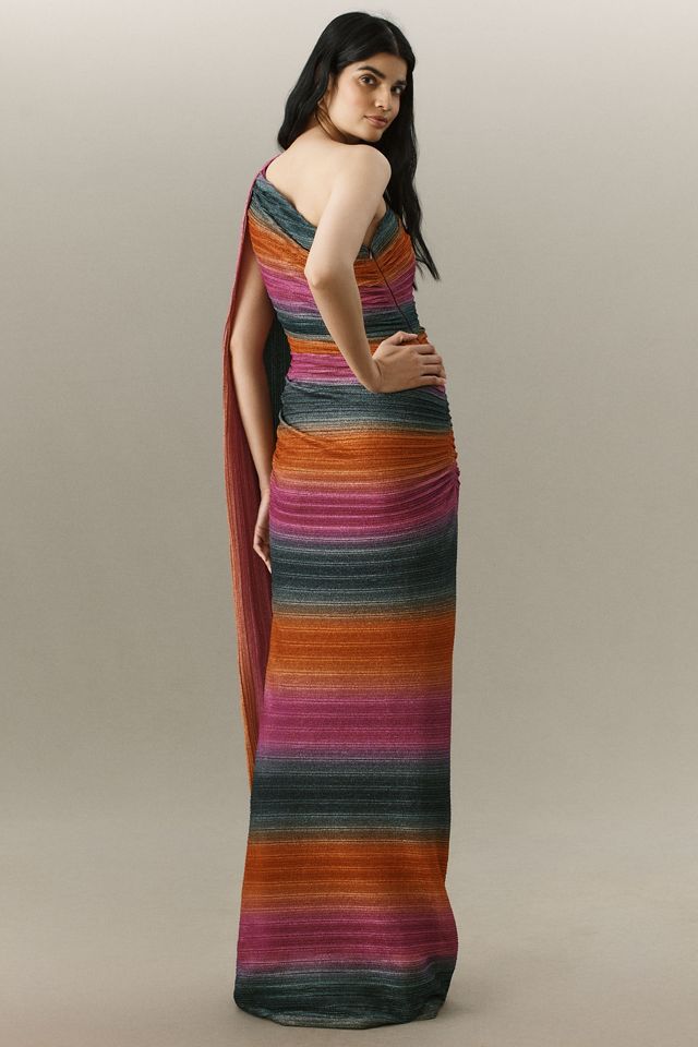 Black Halo Vella One-Shoulder Column Maxi Dress #2