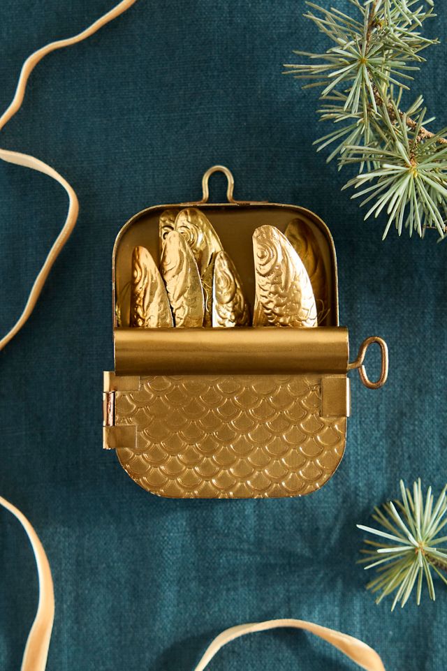 Sardine Ornaments, Set of 8 + Tin #1