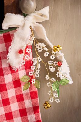 Beaded Wishing Tree Stocking Charm