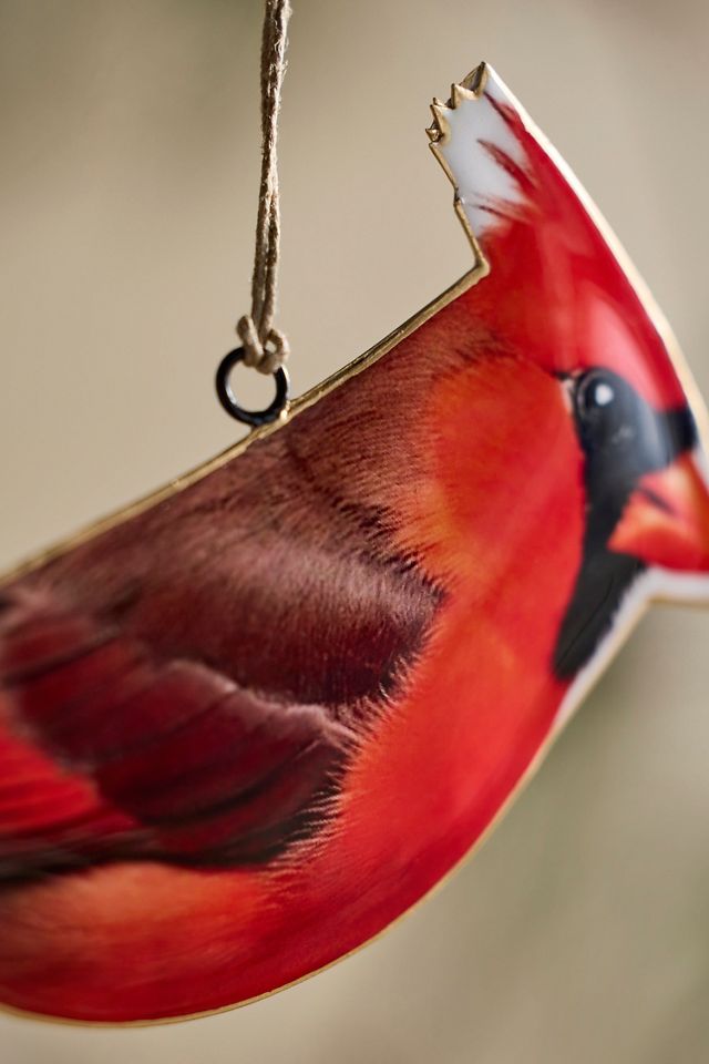 Puffed Enamel Cardinal Ornament #2