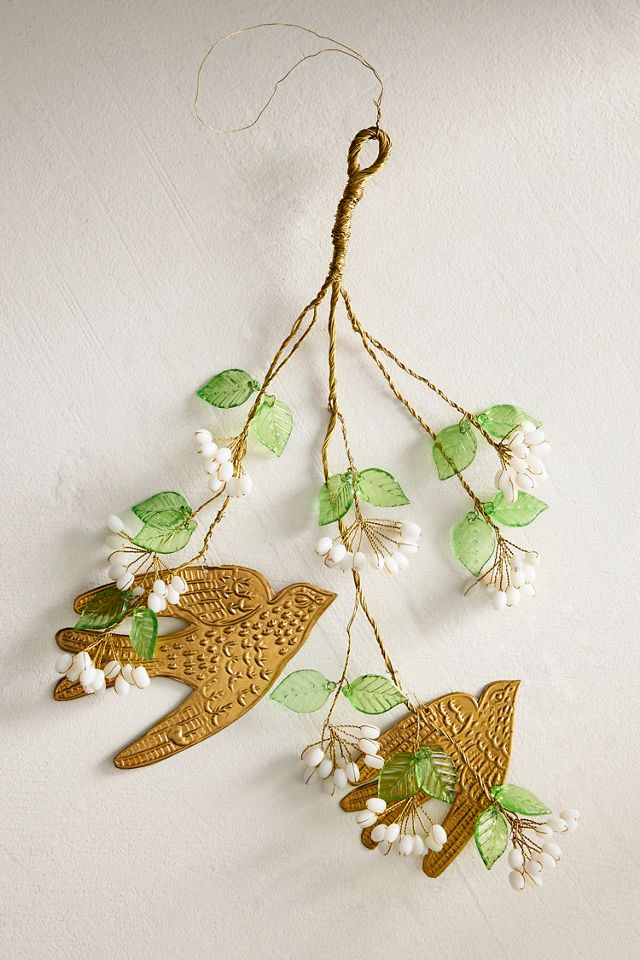 Beaded Swallows Charm #2