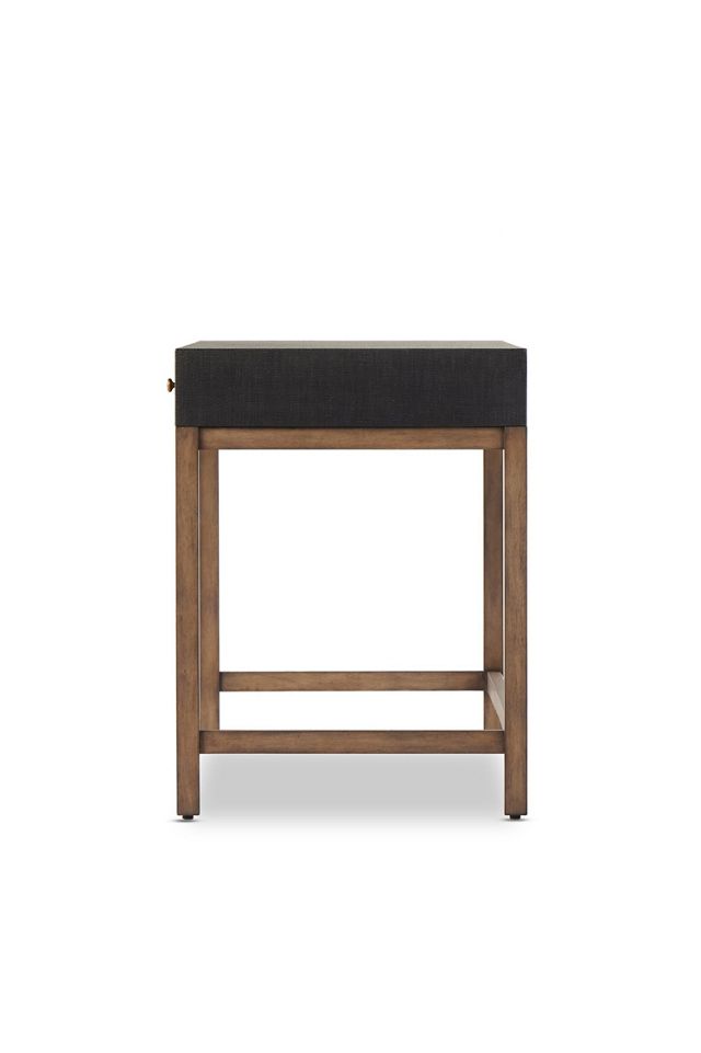 Mahogany & Raffia Writing Desk #3