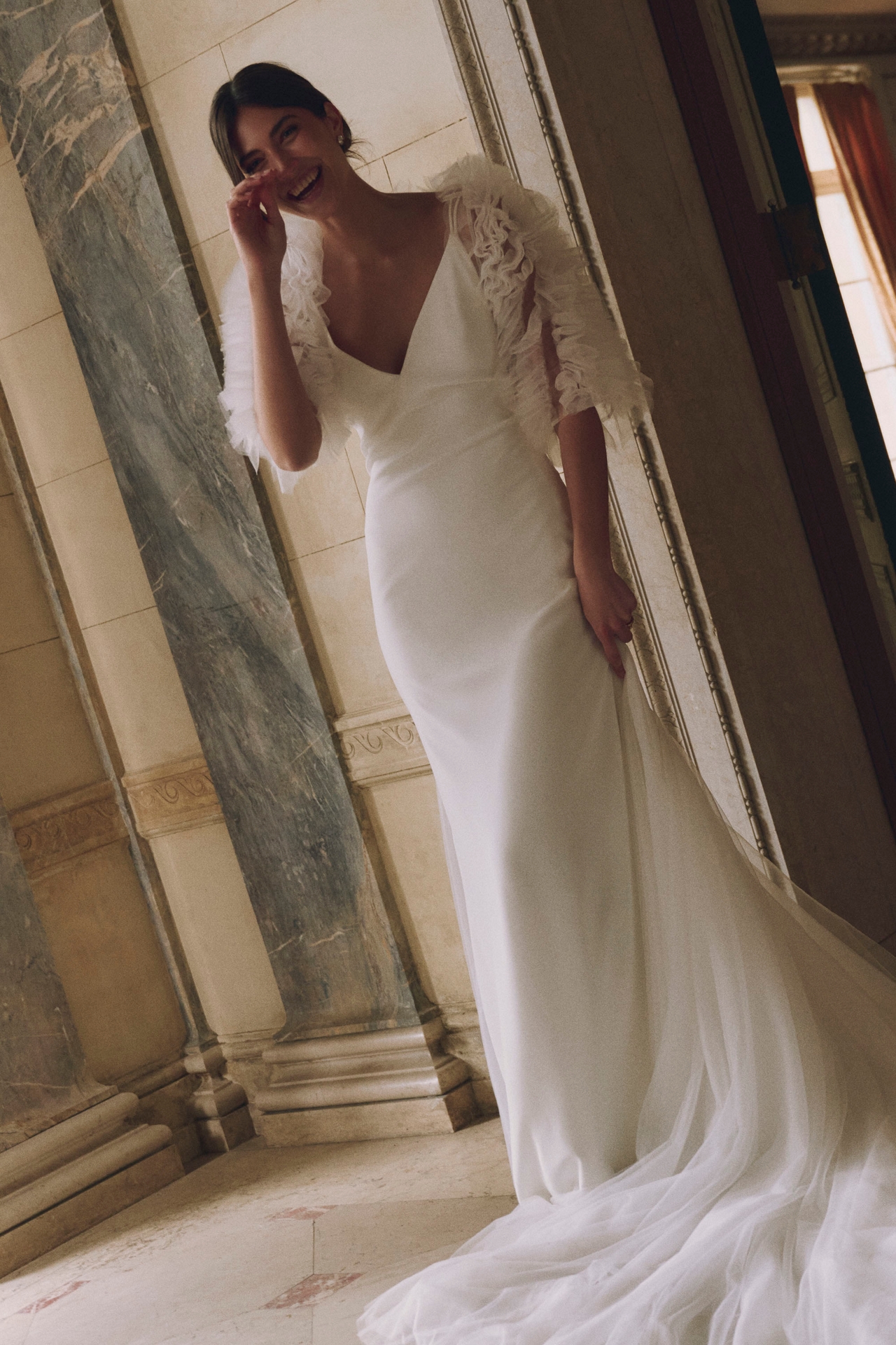 BHLDN Ruffle Shrug