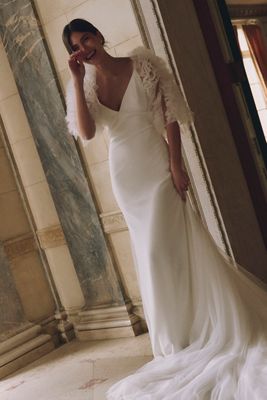BHLDN Ruffle Shrug