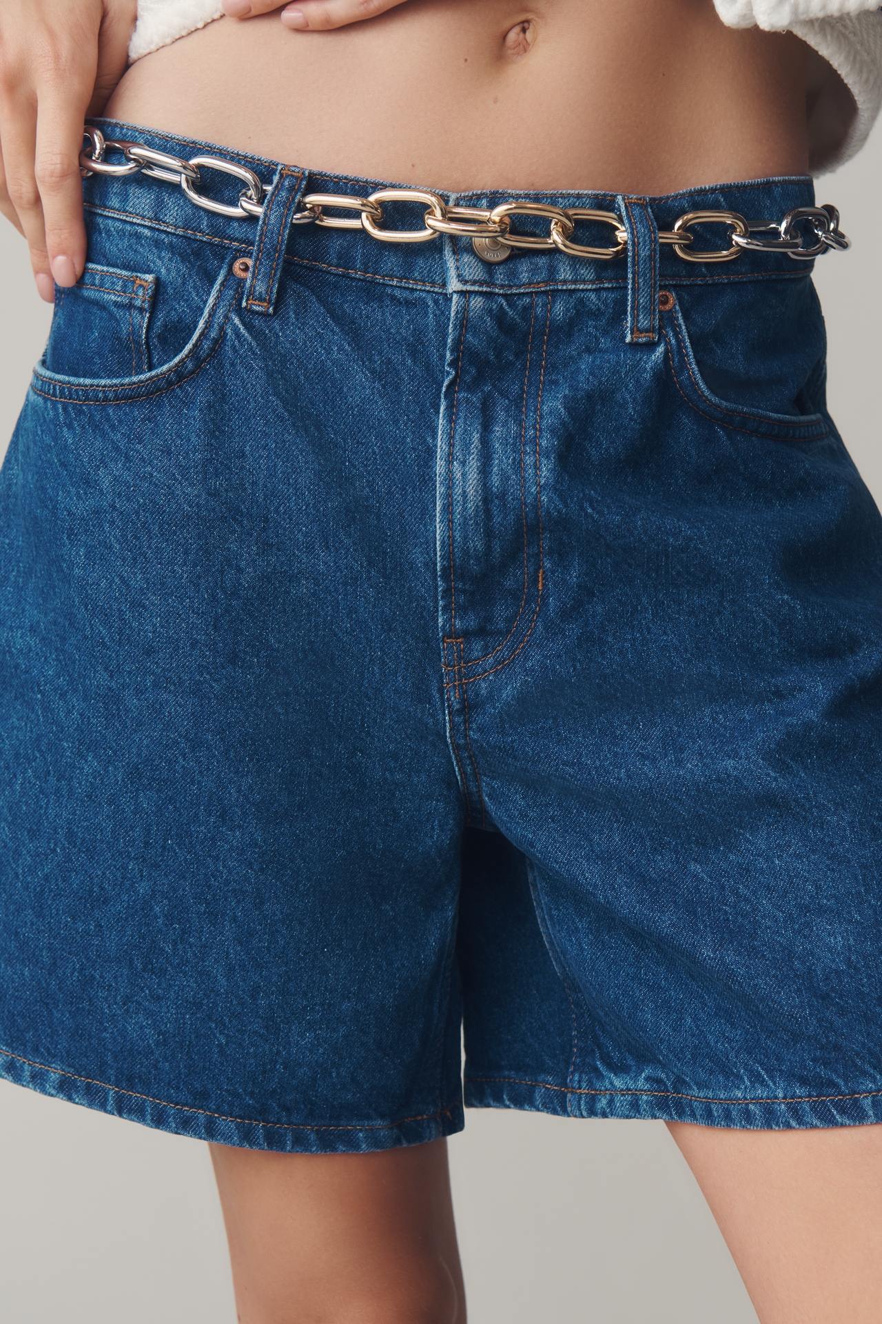 B-Low The Belt Finley Mixed Metal Chain Belt