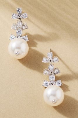 NADRI Venus Small Pearl Drop Earrings