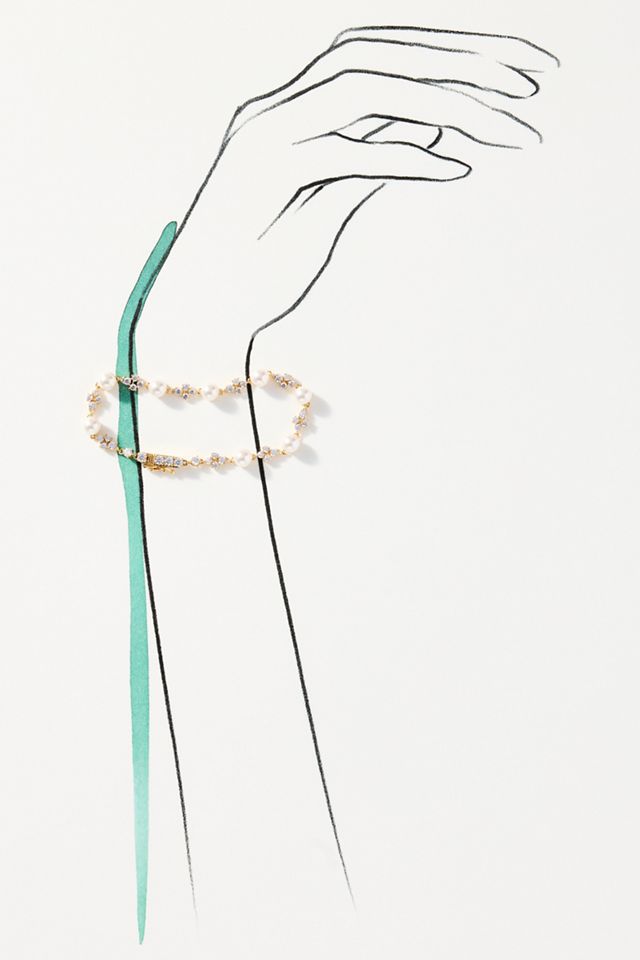 NADRI Venus Pearl Line Bracelet #2