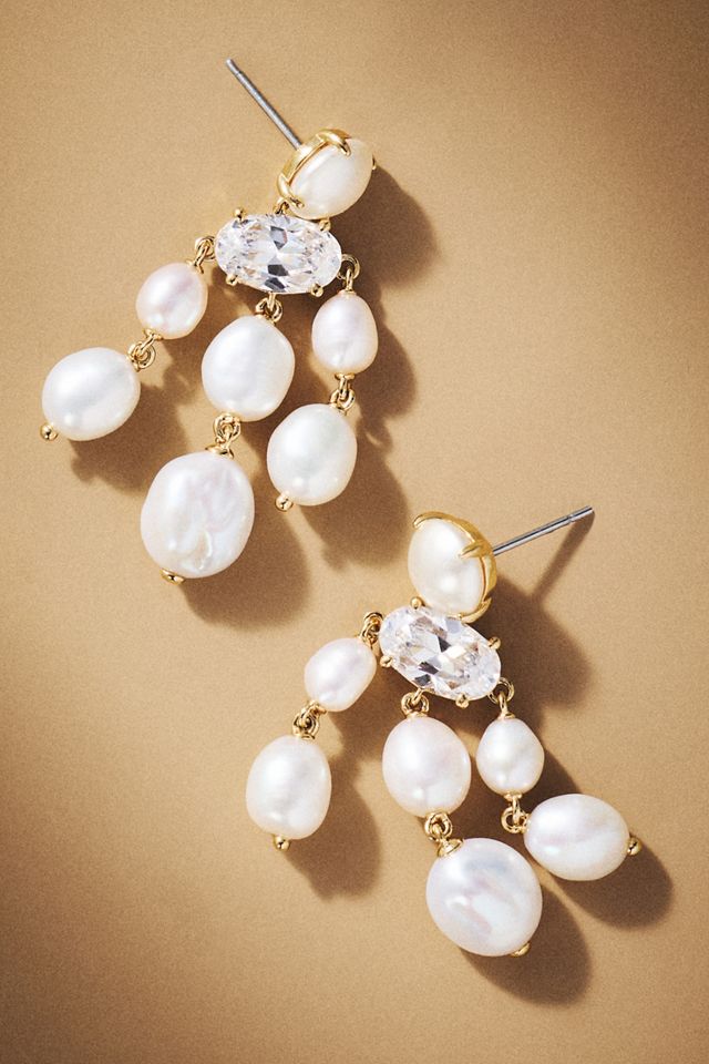NADRI London Pearl Chandelier Earrings #1
