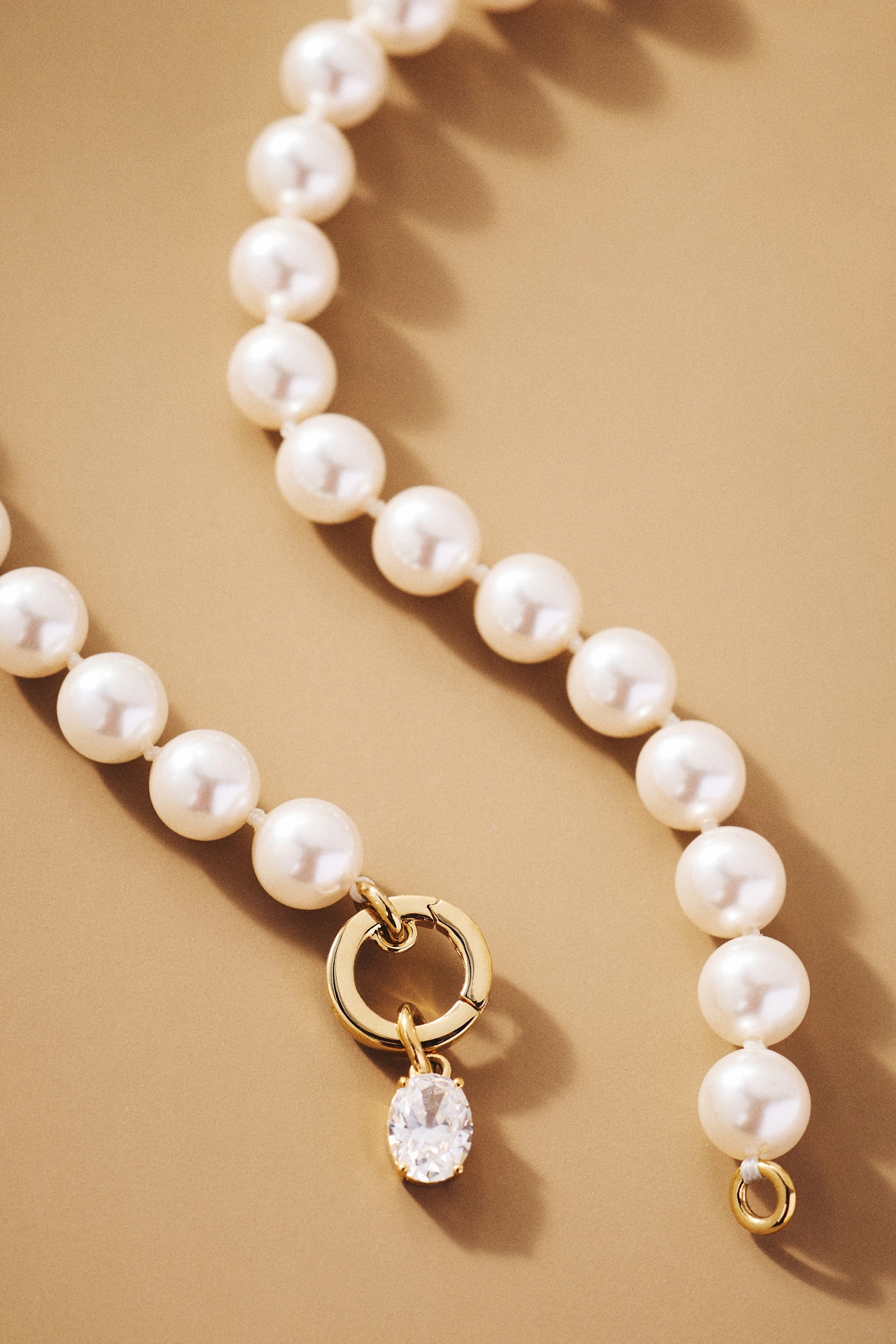 NADRI Poppy Pearl Charm Necklace