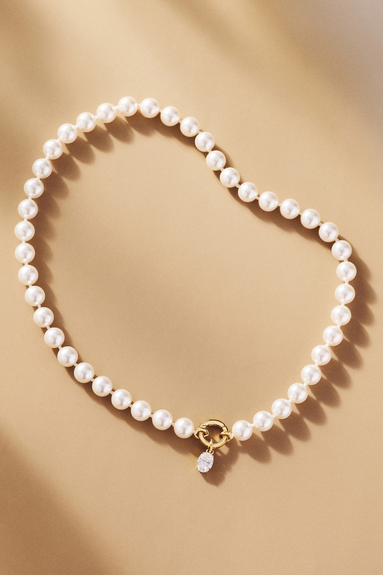 NADRI Poppy Pearl Charm Necklace