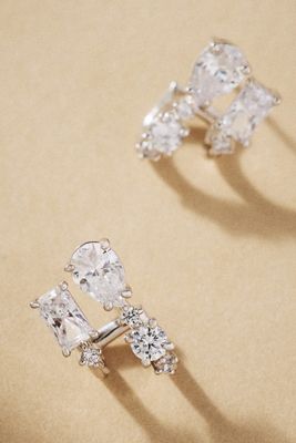 NADRI Everleigh Crystal J-Hoop Earrings