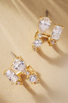 NADRI Everleigh Crystal J-Hoop Earrings