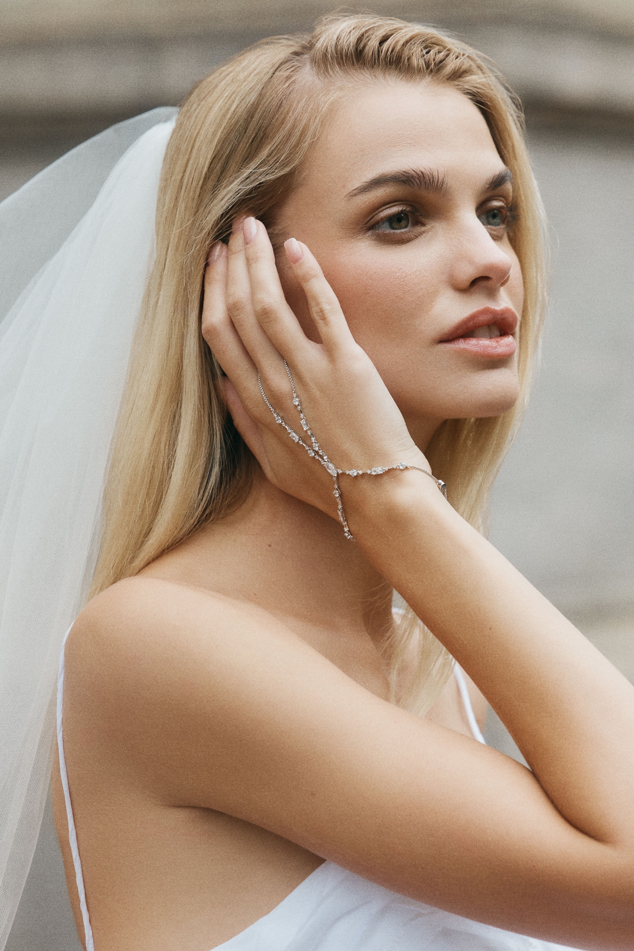NADRI Everleigh Hand Chain Bracelet