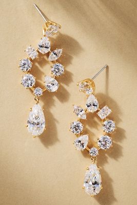 NADRI Beatrix Crystal Open Chandelier Earrings