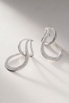 NADRI Crystal Lobe Dramatic Earrings