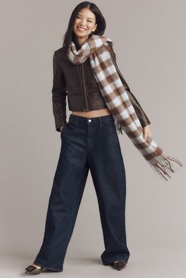 Maeve Brushed Gingham Scarf