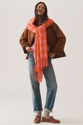 Maeve Brushed Gingham Scarf