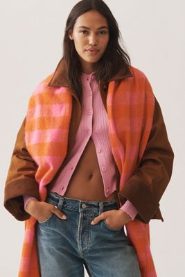 Maeve Brushed Gingham Scarf