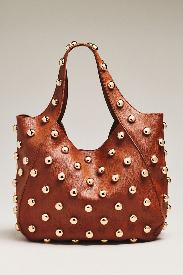 The Sonia Medium Slouchy Studded Tote Bag #1
