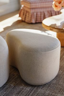 Joanie Valencia Linen Ottoman