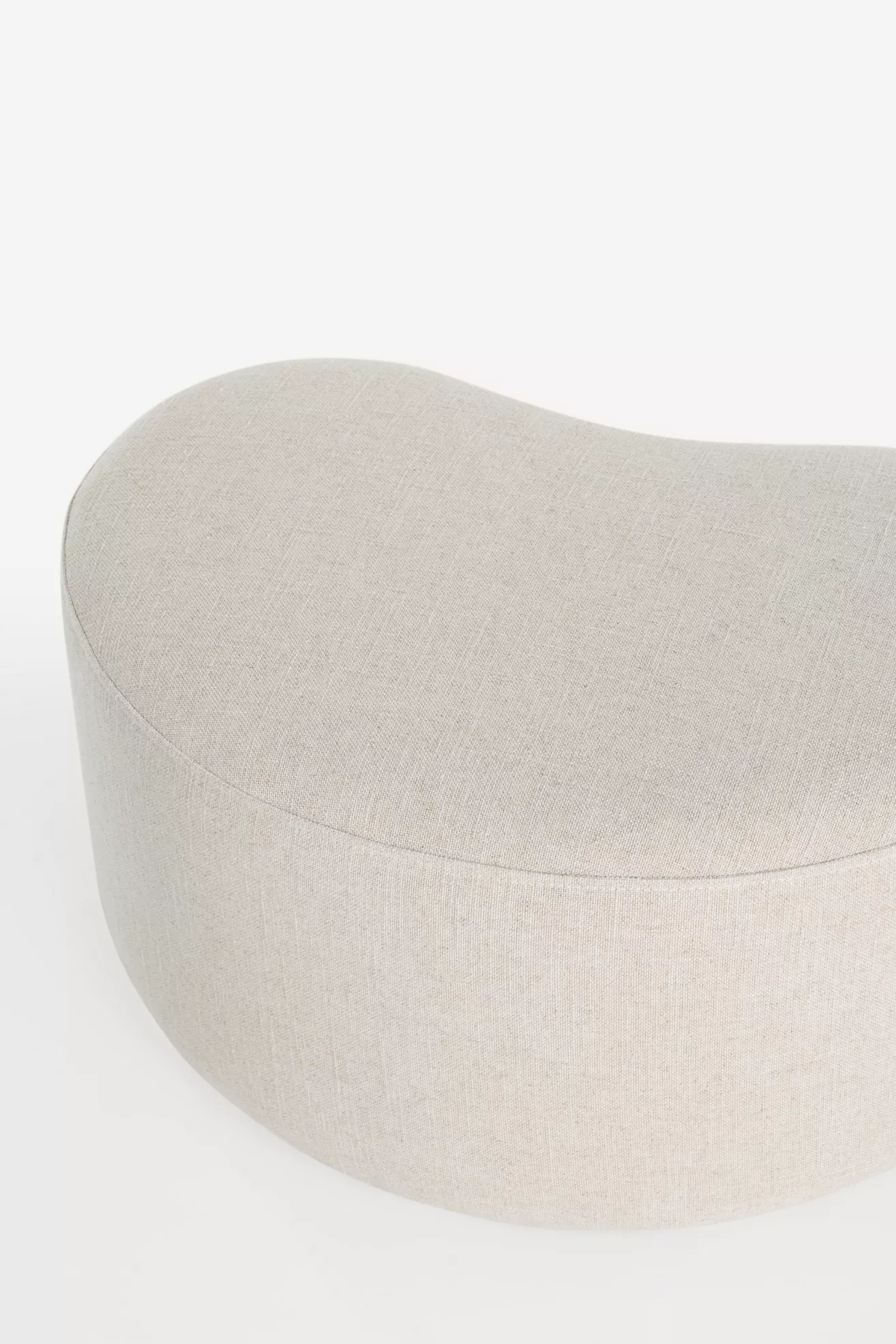 Joanie Valencia Linen Ottoman - thumbnail 4