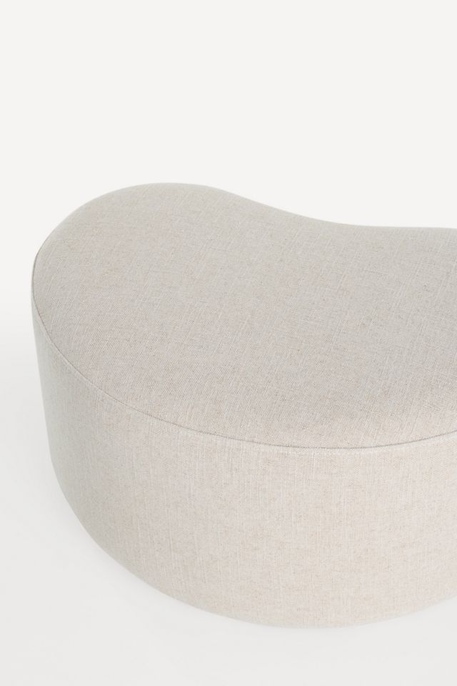 Joanie Valencia Linen Ottoman #3