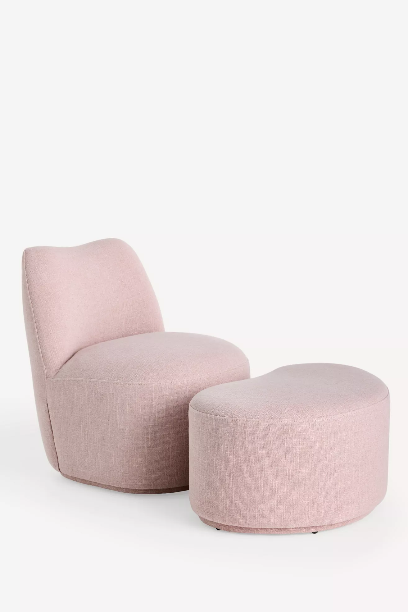 Joanie Valencia Linen Ottoman - thumbnail 6
