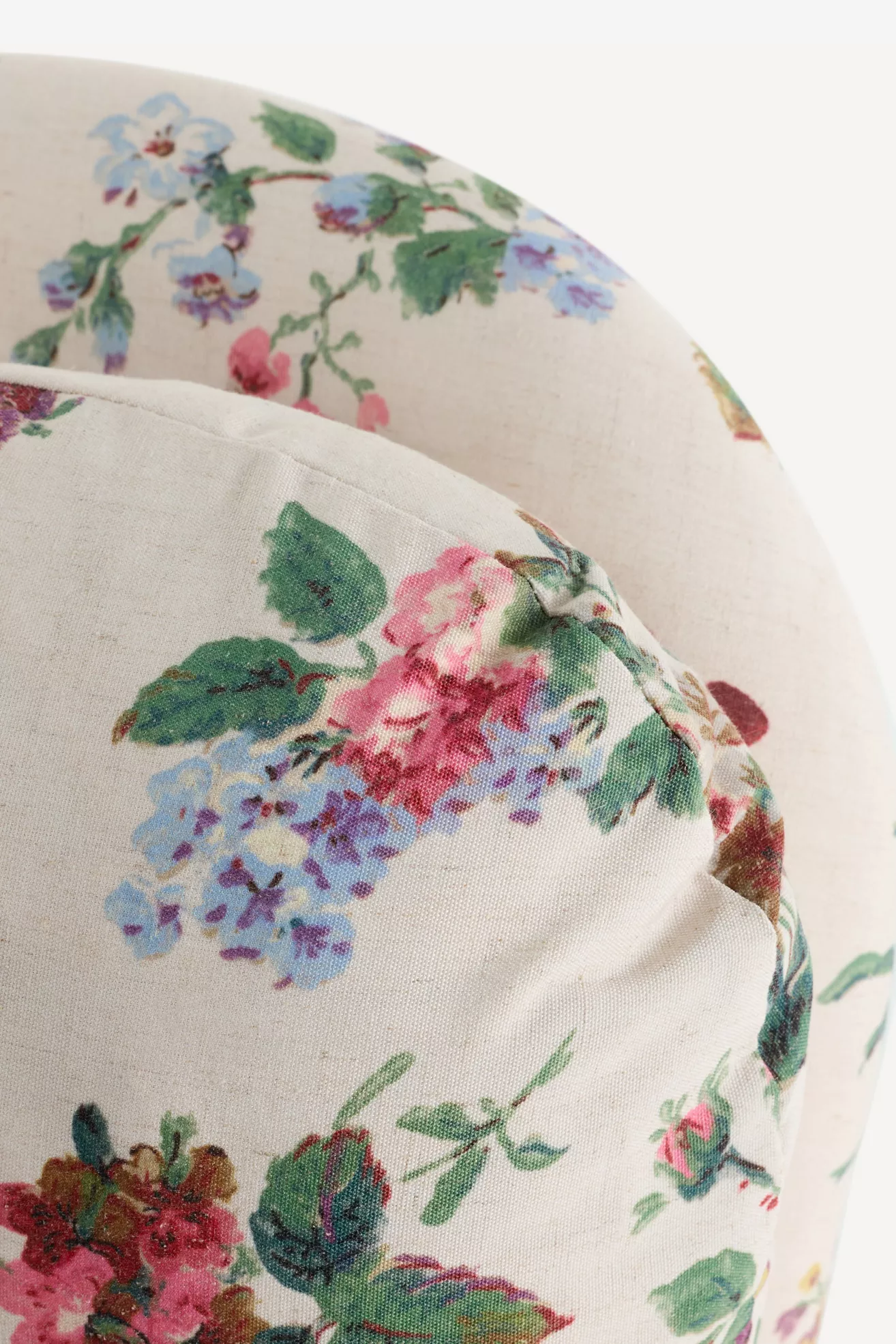 Close-up stitch and seam on chair