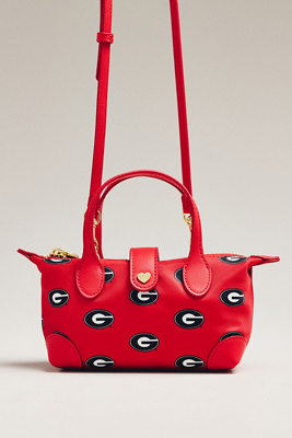 Stoney Clover Lane College Football Pouchette Crossbody Bag In Red